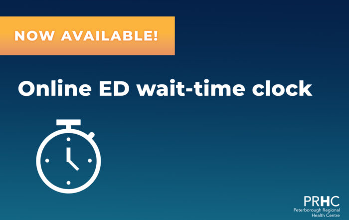 Online ED wait time clock